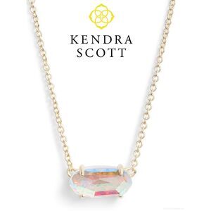 RARE NWOT Kendra Scott Ever Blush Dichroic Pendant Necklace